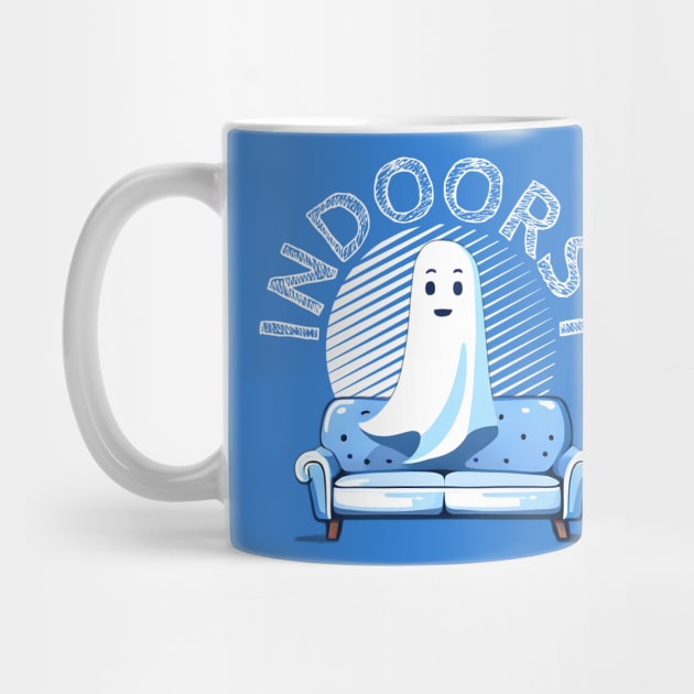 Indoorsy- A cut loner ghost by alcoshirts
